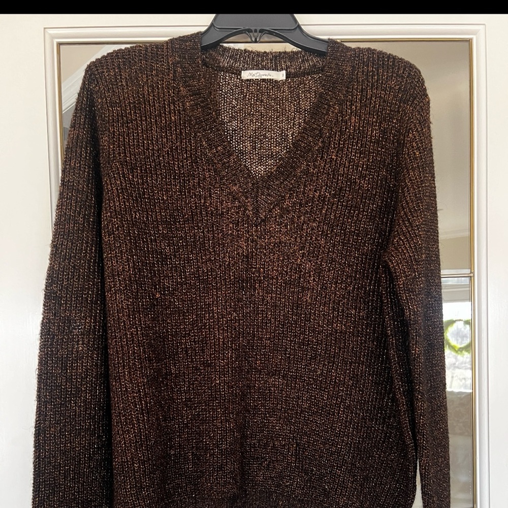 Women’s Mes Demoiselles Brown 2 piece Sweater and Cardigan